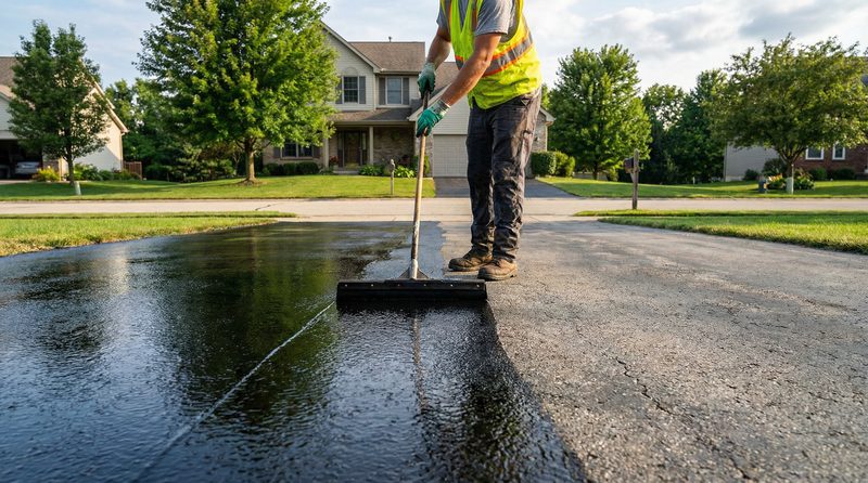 Asphalt sealcoating service in Kokomo, Indiana